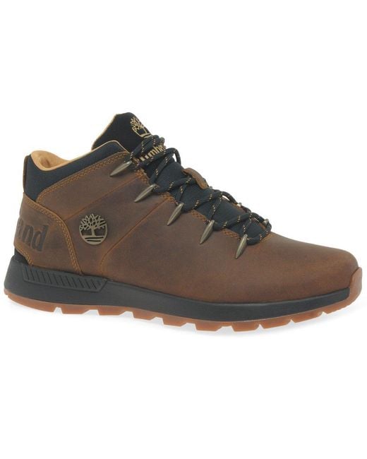 Timberland Brown Sprint Trekker Mid Boots for men
