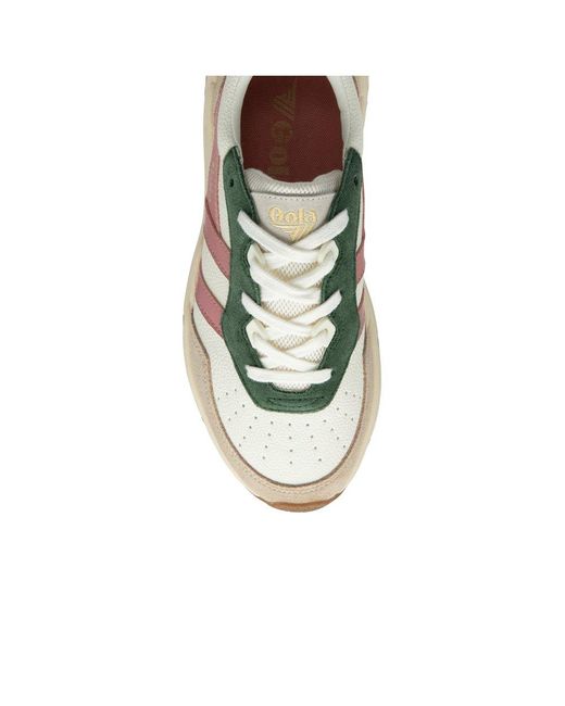 Gola White Saturn Quadrant Trainers