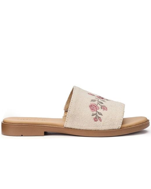 Hotter Pink Alina Slip On Sandals