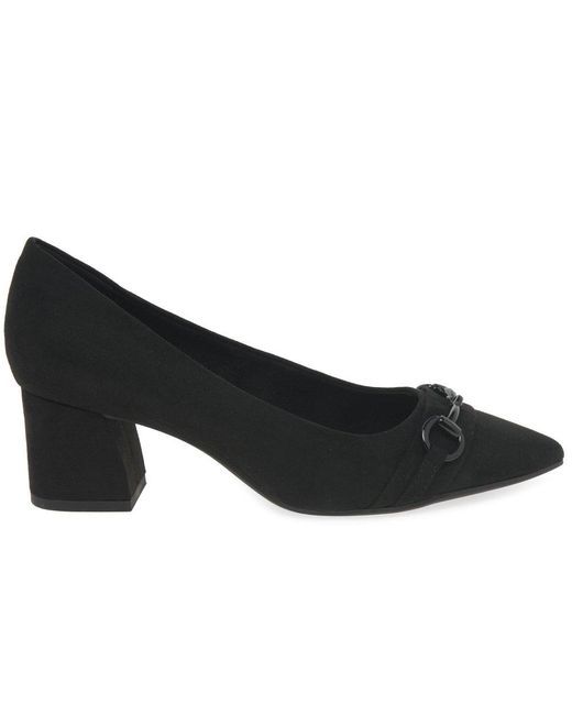 Marco Tozzi Black Orion Court Shoes