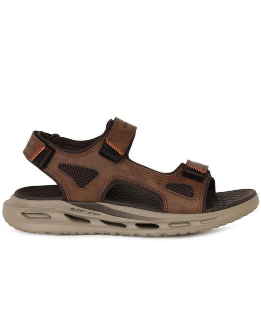 Skechers Brown Orvan Sandals for men