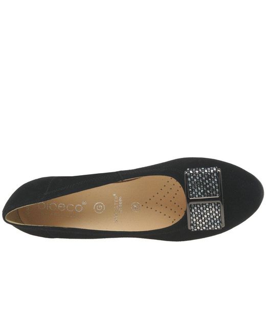 Bioeco Black Daphne Court Shoes