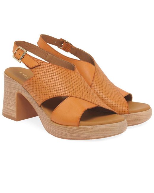 Paula Urban Brown Hideaway Sandals