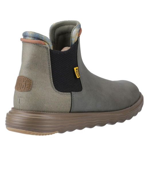HeyDude Gray Branson Classic Boots for men