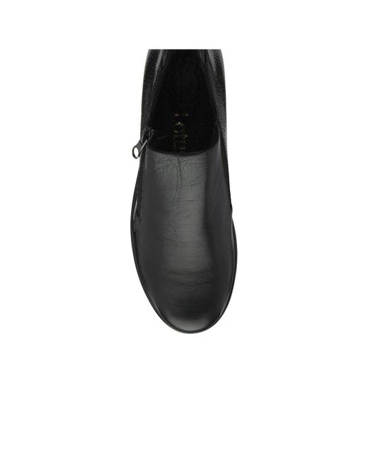 Lotus Black Altan Low Wedge Shoes