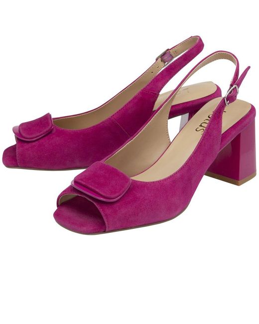 Lotus Purple Josefa Heeled Sandals