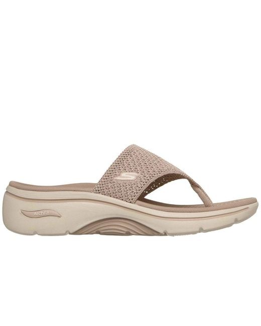Skechers Brown Go Walk Arch Fit 2.0 Sandals