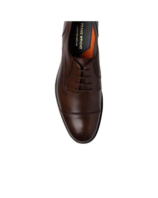 Frank Wright Brown Keetley Derby Shoes for men