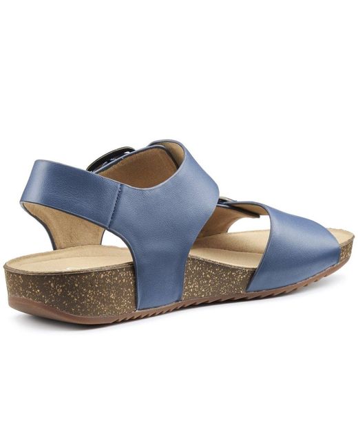 Hotter Blue Tourist Ii Extra Wide Sandals