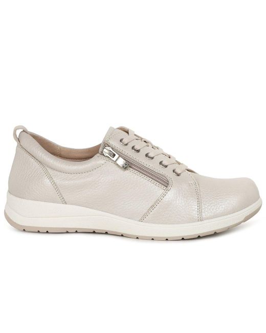Caprice White Direction Trainers
