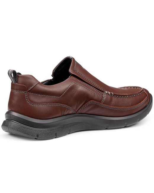 Hotter Brown Boost Slip On Shoes for men