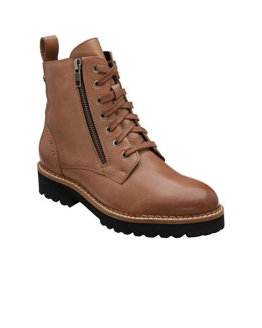 Lotus Brown Braxton Ankle Boots