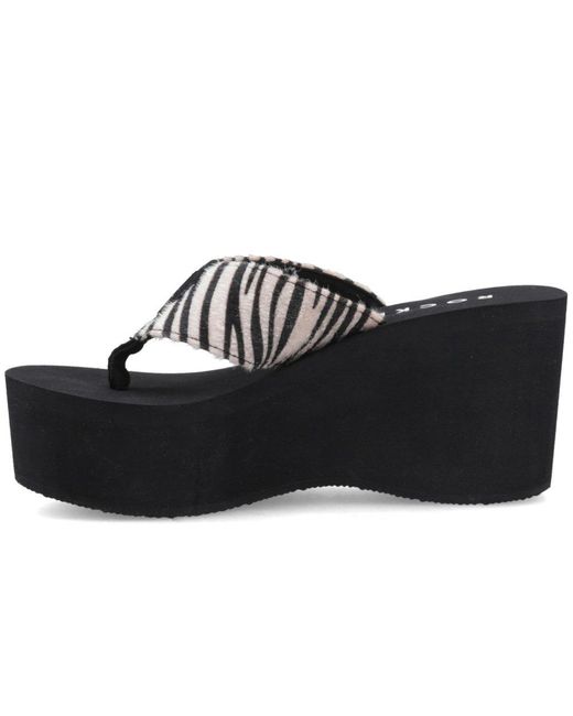 Rocket Dog Black Crush Simba Wedge Sandals