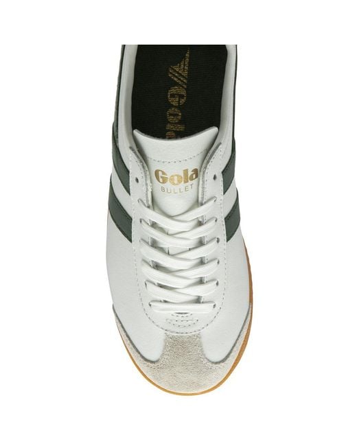 Gola White Bullet Leather Trainers
