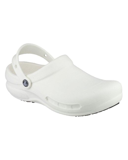 CROCSTM White Bistro Work Clogs for men