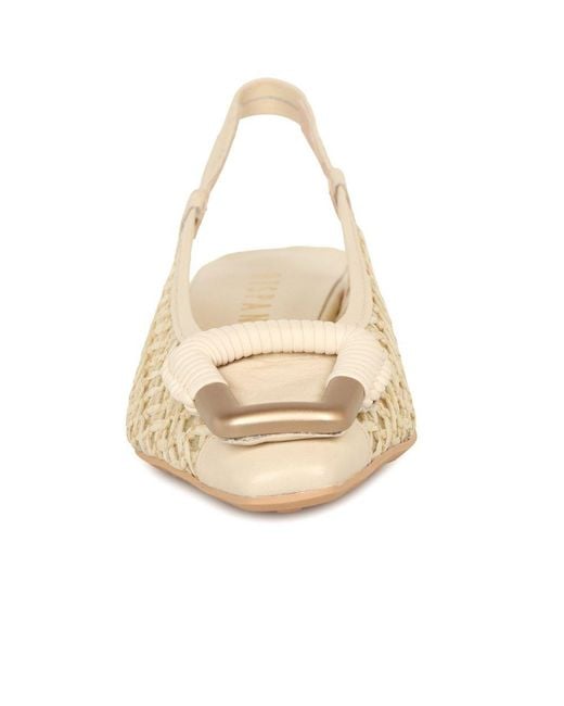 Hispanitas Natural Azucena Low Heeled Slingbacks