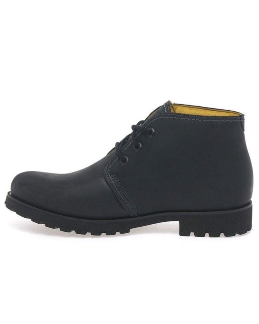 Panama Jack Black Classic (Bota) &Apos;S Waterproof Leather Lace Up Chukka Ankle Boot for men