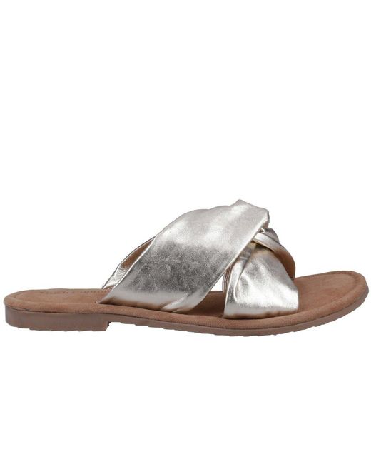 Hush Puppies Brown Amy Wide Fit Sandals