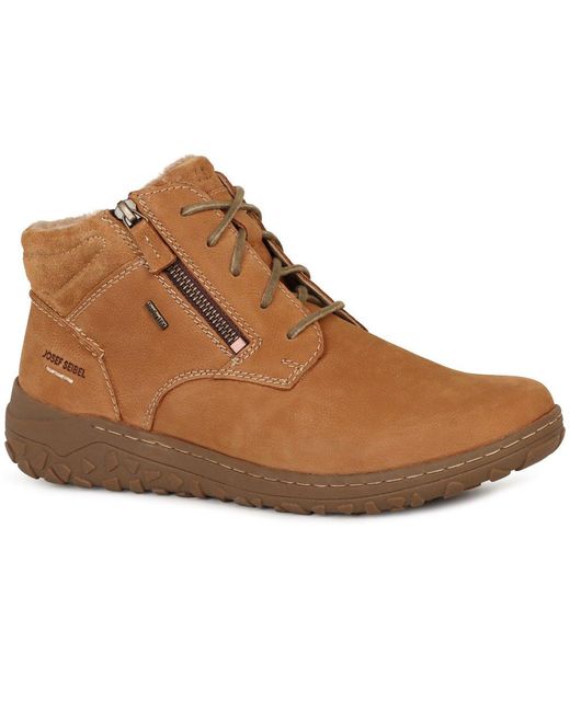 Josef Seibel Brown Ruby 54 Waterproof Ankle Boots
