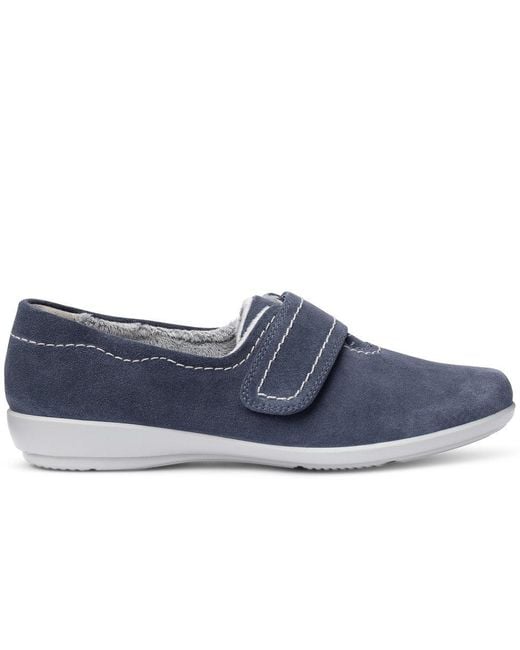 Hotter Blue Toasty Full Slipper