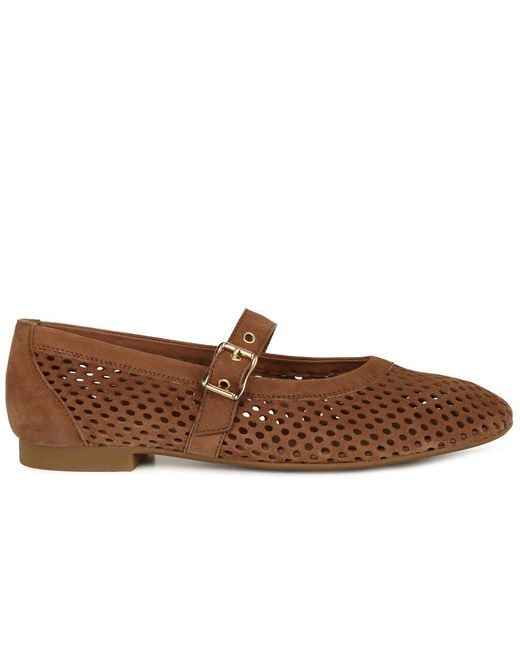 Paul Green Brown Stella Ballerina Shoes