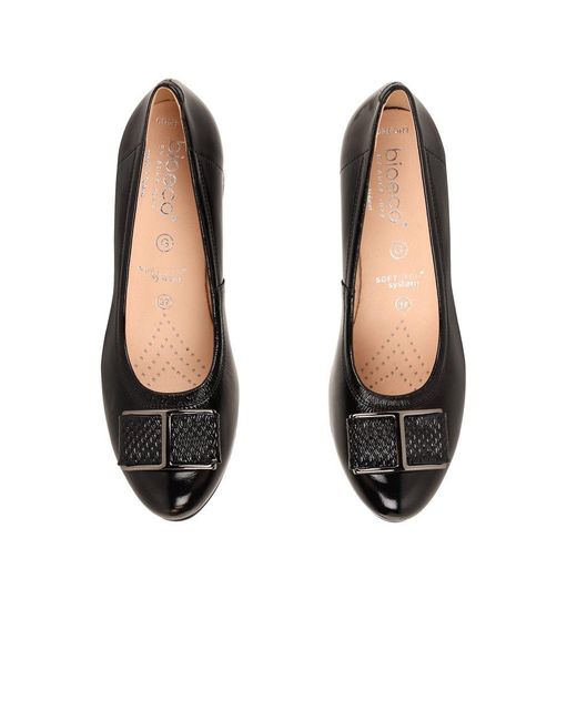 Bioeco Black Daphne Court Shoes