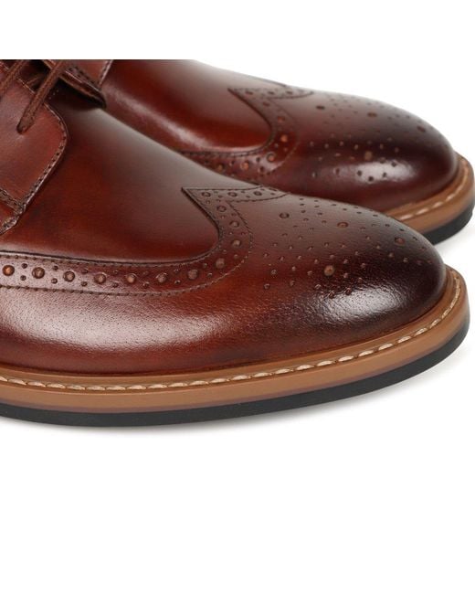 Clarks Brown Aldwin Limit Brogues for men