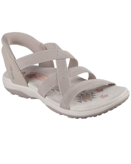 Skechers Gray Reggae Slim Stretch Flex Sandals