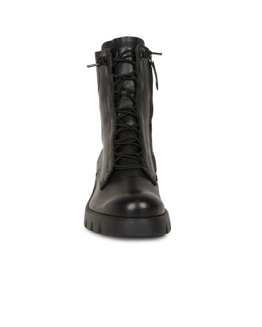 Paul Green Black Paul Cara Biker Boots Leather