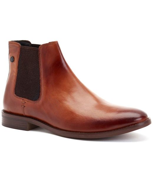 Base London Brown Virgil Ankle Boots for men