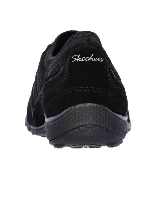 Skechers Black Breathe Easy Money Bags Casual Sports Trainers