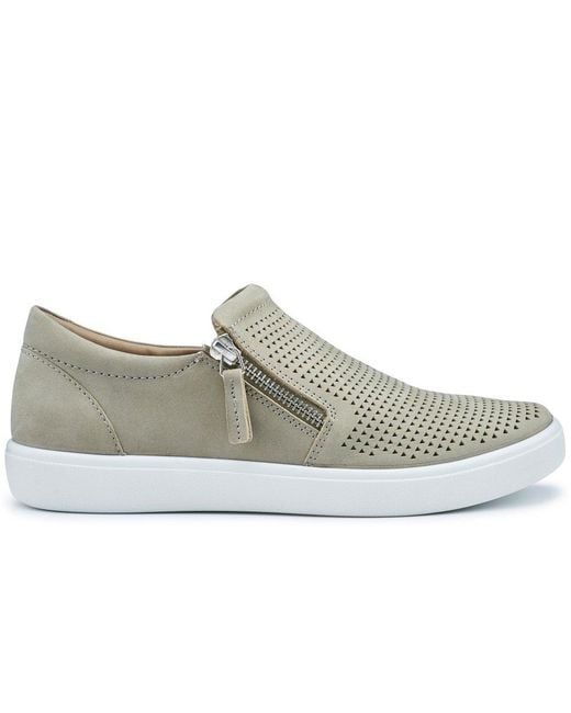 Hotter Gray Daisy Slip On Trainers