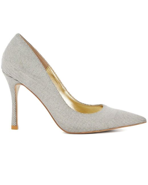 Dune White Attention Court Shoes
