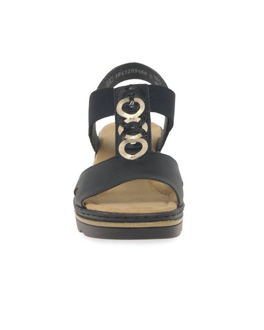 Rieker Blue Medal Wedge Heel Sandals