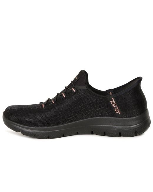 Skechers Black Classy Nights Slip