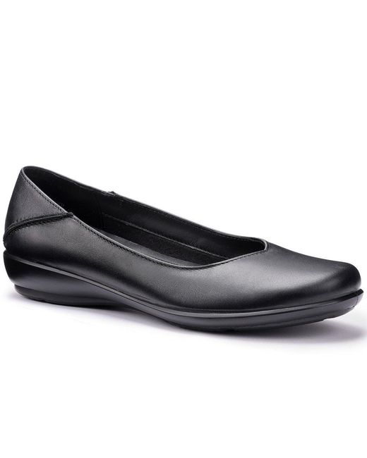 Hotter Blue Birdie Wide Ballet Pumps