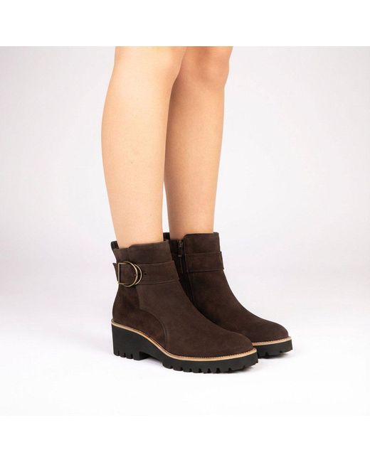Paul Green Brown Mia Ankle Boots