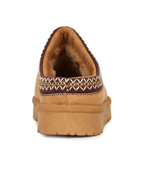 Lunar (GRS) Brown Nepal Mule Slippers