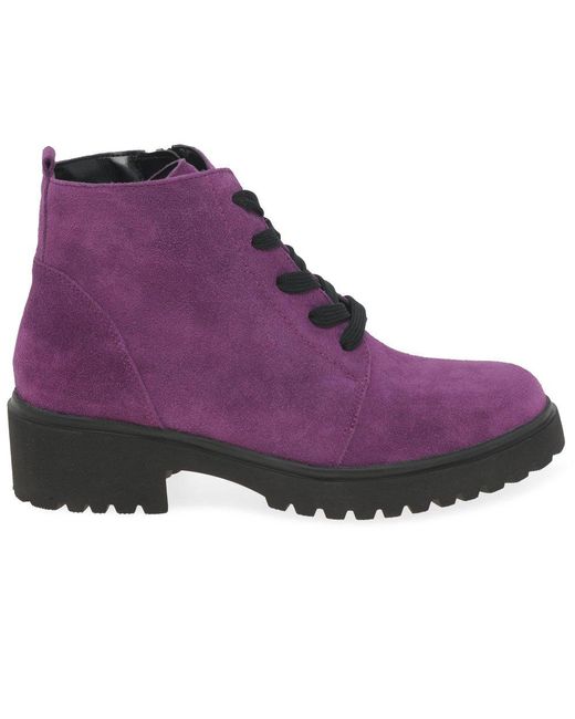 Waldläufer Purple Lucille Ankle Boots