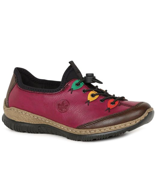 Rieker Red Herbie Pull On Shoes