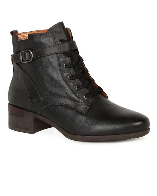 Pikolinos Black Murrey Ankle Boots