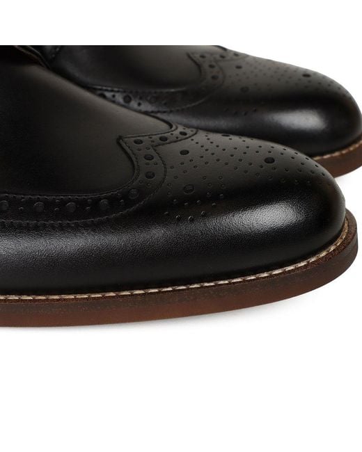 Clarks Black Craftremi Tip Formal Brogues for men