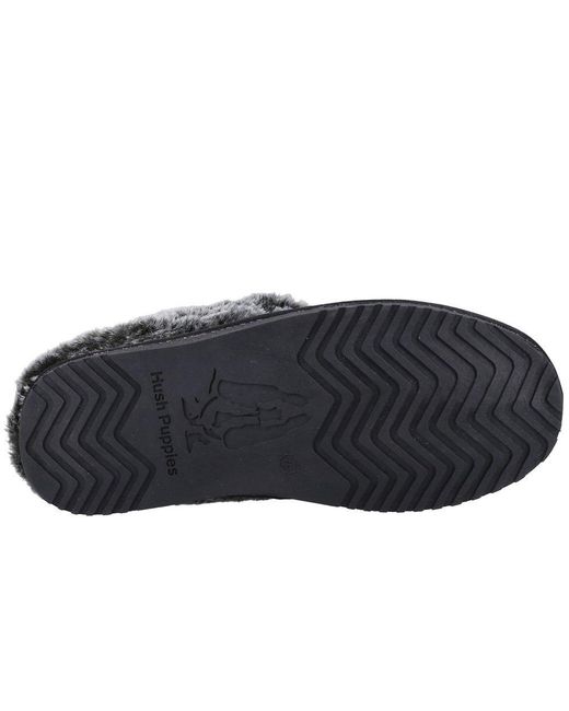 Hush Puppies Black Amara Slippers