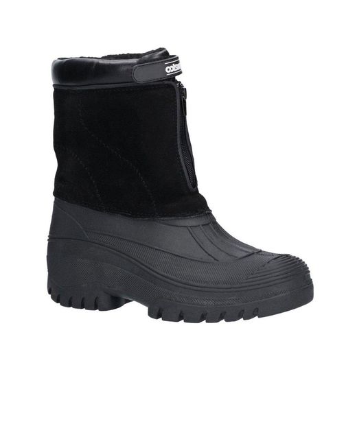 Cotswold Black Venture Winter Boots for men