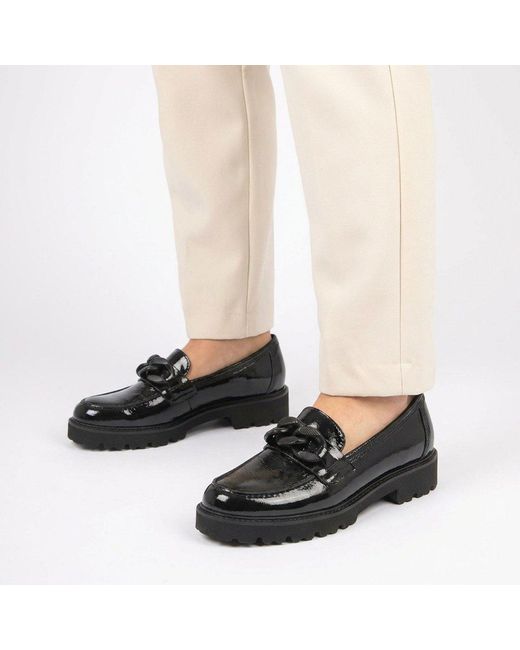 Gabor Black Squeeze Loafers