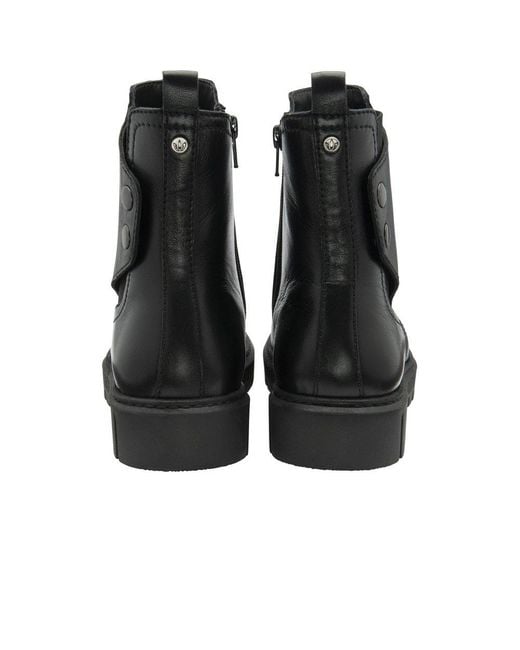 Lotus Black Kairo Ankle Boots