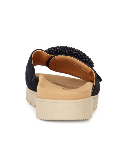 Gabor Blue Everly Mule Sandals