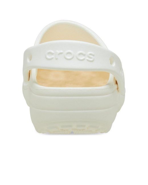 CROCSTM White Classic Floral Cut Out Clogs