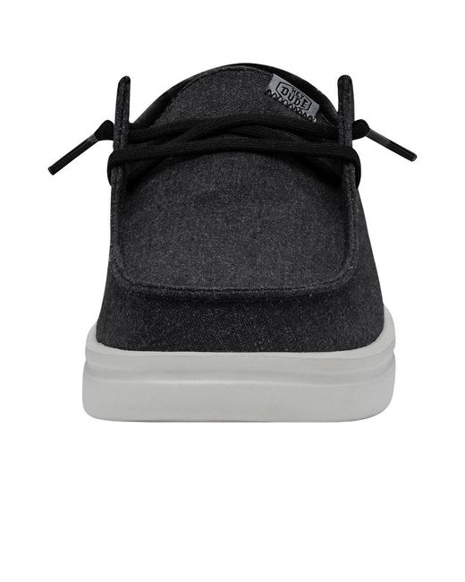 Hey Dude Black Wendy Rise Shoes