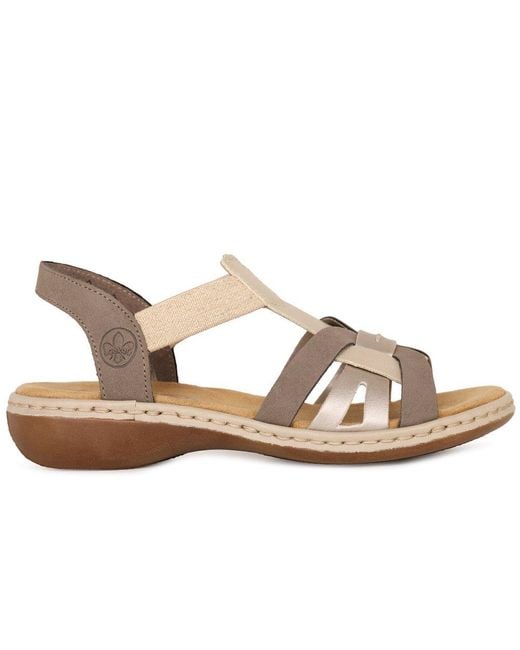 Rieker Brown Globe Sandals